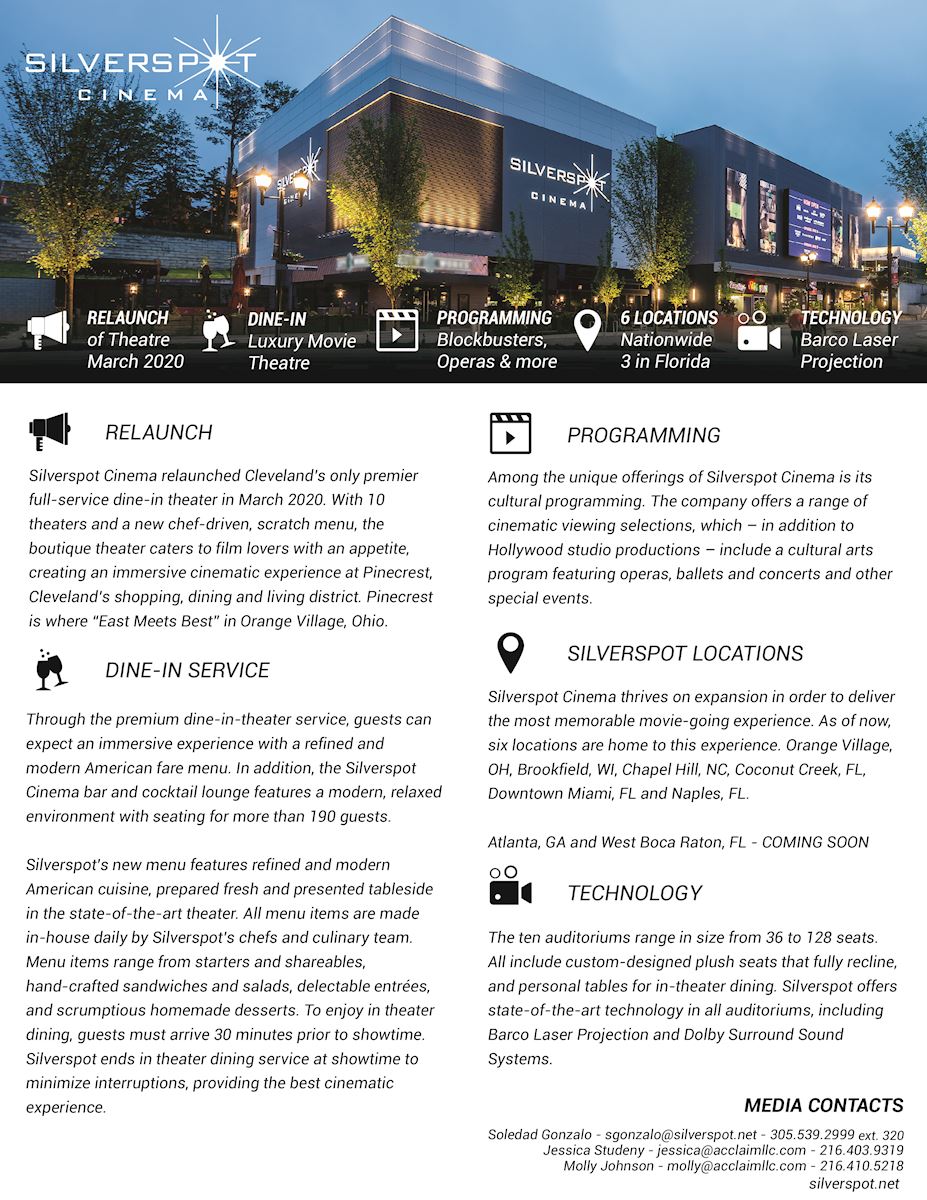 Fact Sheet Silverspot Cinema